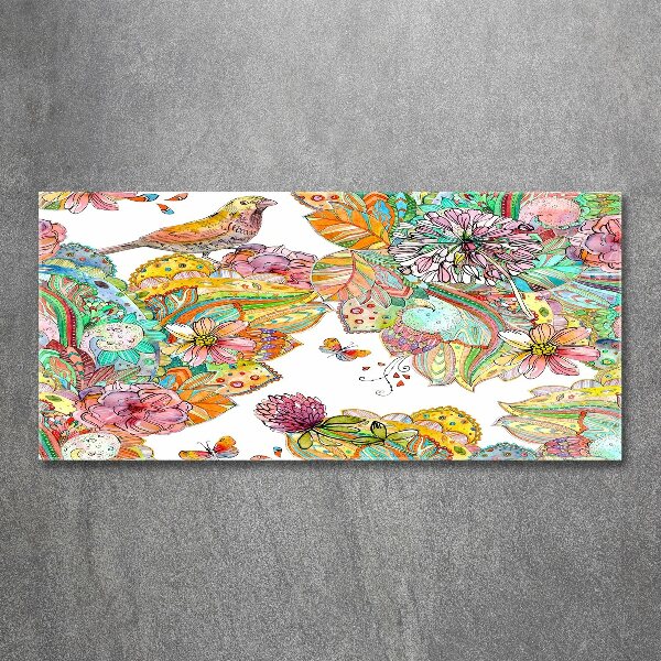 Foto plexiglas Vogel en versieringen