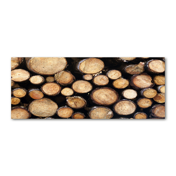 Foto op plexiglas Houtblokken
