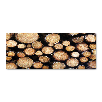 Foto op plexiglas Houtblokken