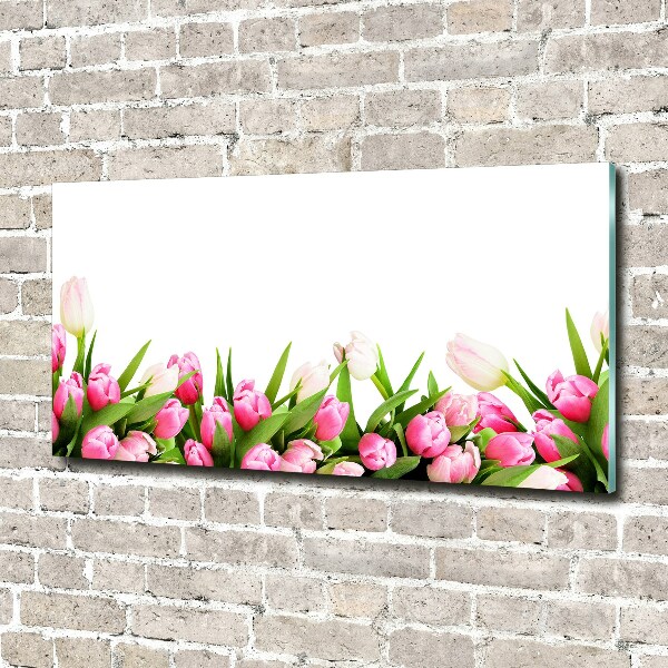 Plexiglas foto Roze tulpen