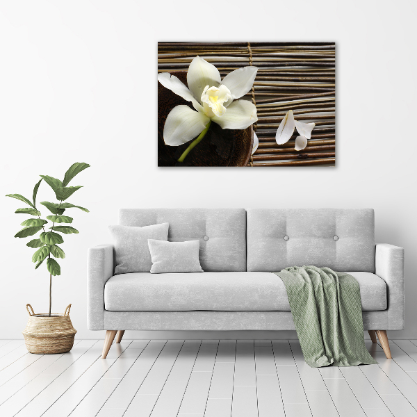 Schilderij op acrylglas Orchidee