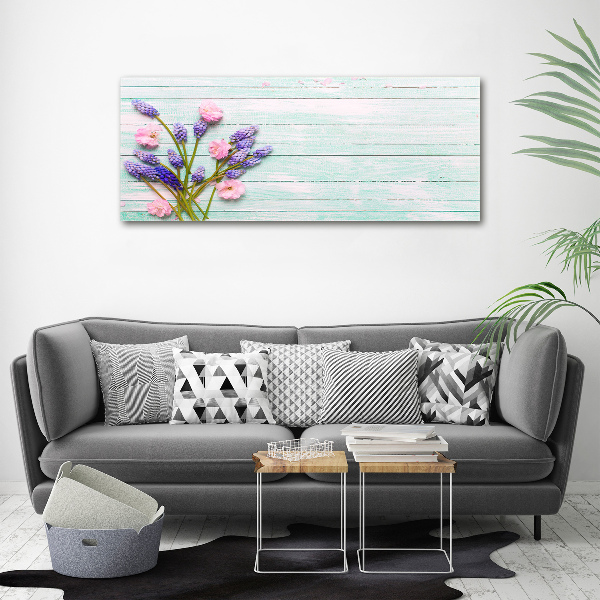 Plexiglas foto Lavendel op hout