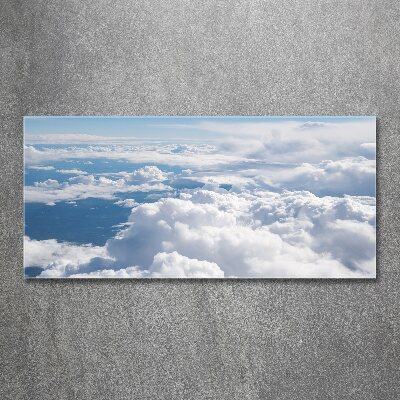 Plexiglas foto Uitzicht vanuit het vliegtuig
