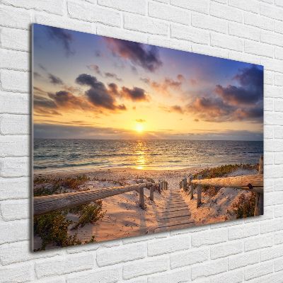 Foto in plexiglas Pad naar het strand