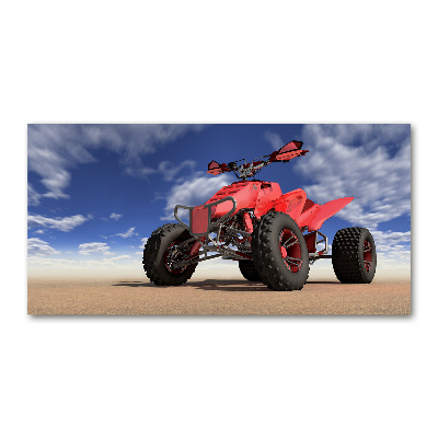 Schilderij op acrylglas Quadrijden in de woestijn