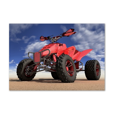 Schilderij op acrylglas Quadrijden in de woestijn