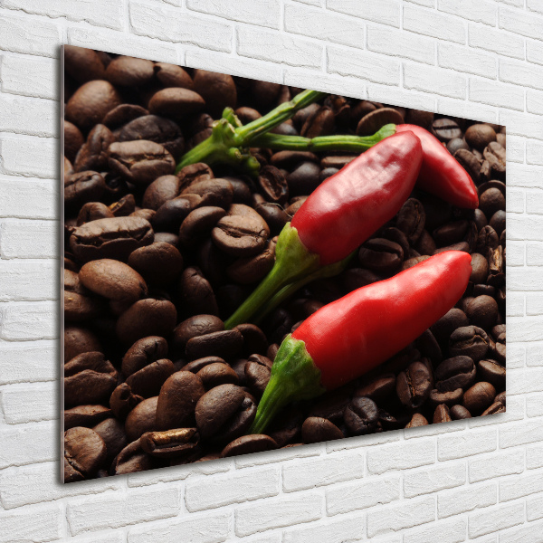 Plexiglas schilderij Chili en koffie