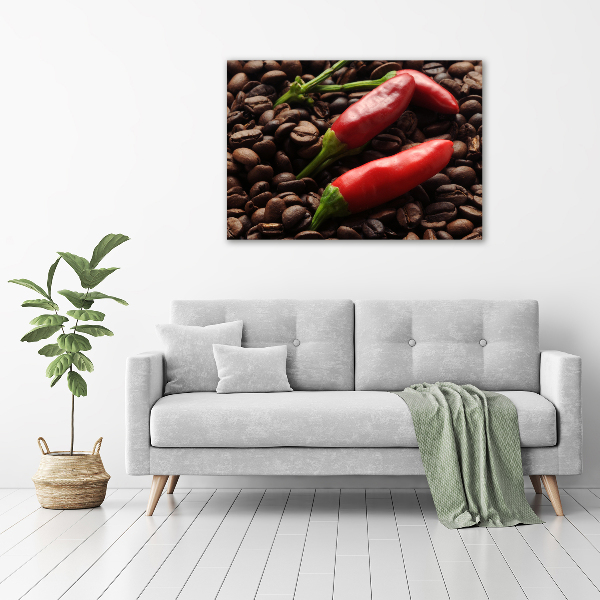 Plexiglas schilderij Chili en koffie