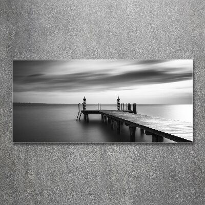 Plexiglas schilderij Steiger aan het meer