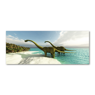 Foto plexiglas Dinosaurussen op het strand