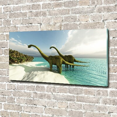 Foto plexiglas Dinosaurussen op het strand