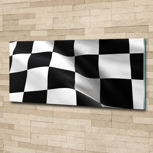 Schilderij op acrylglas Finishvlag