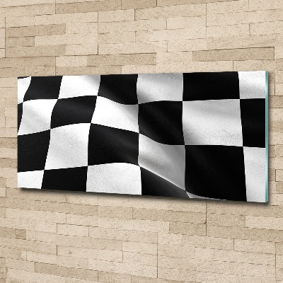 Schilderij op acrylglas Finishvlag