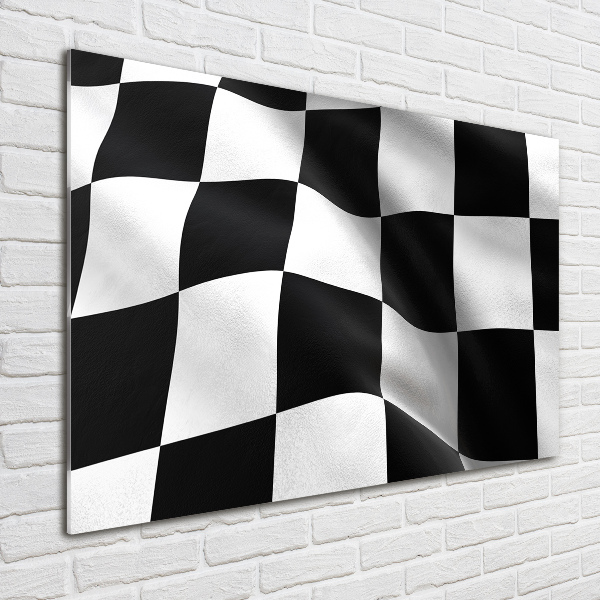 Schilderij op acrylglas Finishvlag