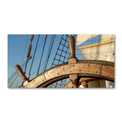 Foto op plexiglas Het roer van een jacht