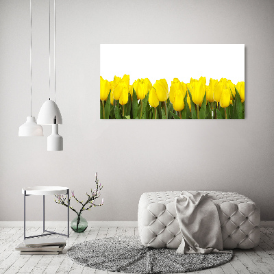 Foto op plexiglas Gele tulpen