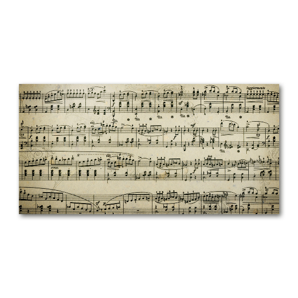 Plexiglas schilderij Aantekeningen over een personeelslid