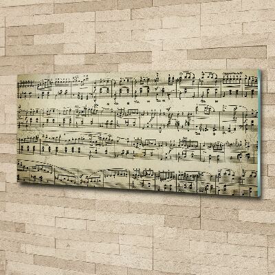 Plexiglas schilderij Aantekeningen over een personeelslid