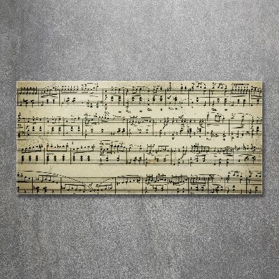 Plexiglas schilderij Aantekeningen over een personeelslid