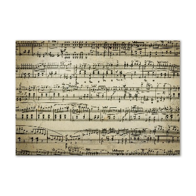 Plexiglas schilderij Aantekeningen over een personeelslid