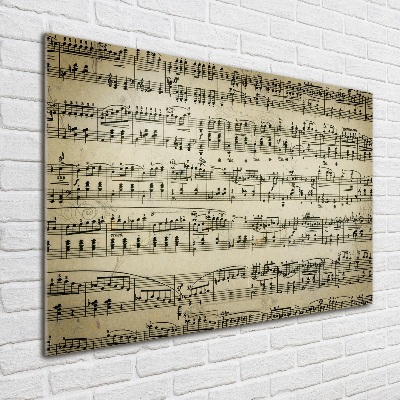 Plexiglas schilderij Aantekeningen over een personeelslid