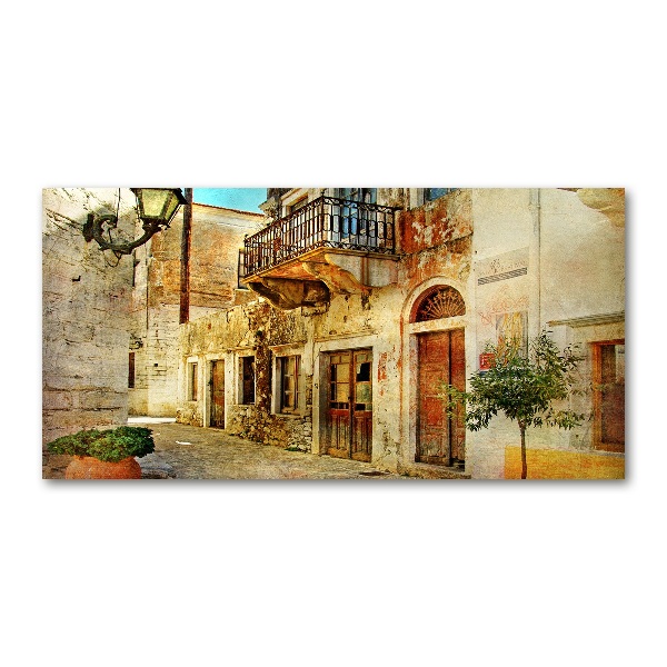 Plexiglas schilderij Straten in Griekenland