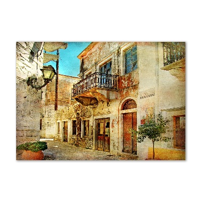 Plexiglas schilderij Straten in Griekenland