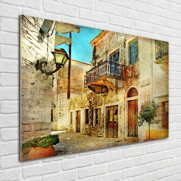 Plexiglas schilderij Straten in Griekenland