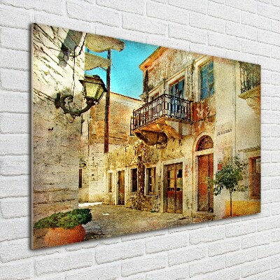 Plexiglas schilderij Straten in Griekenland