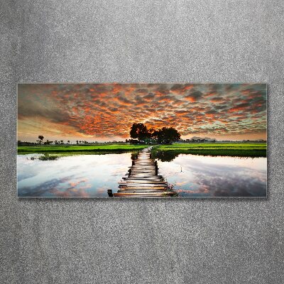 Plexiglas foto Houten brug