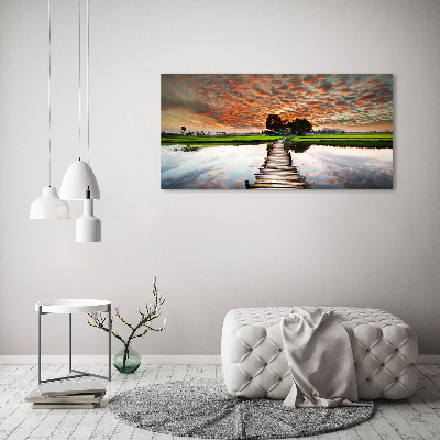 Plexiglas foto Houten brug