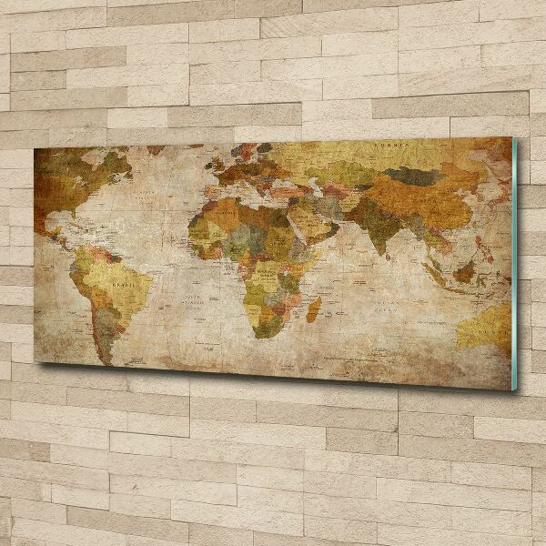 Foto plexiglas Politieke kaart