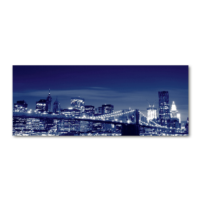 Foto op plexiglas New York 's nachts