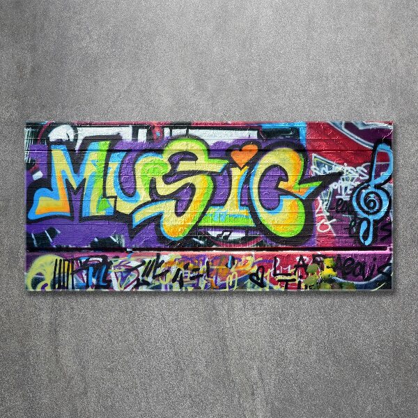 Plexiglas foto Graffiti op de muur