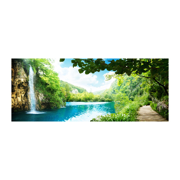 Plexiglas schilderij Waterval in het bos