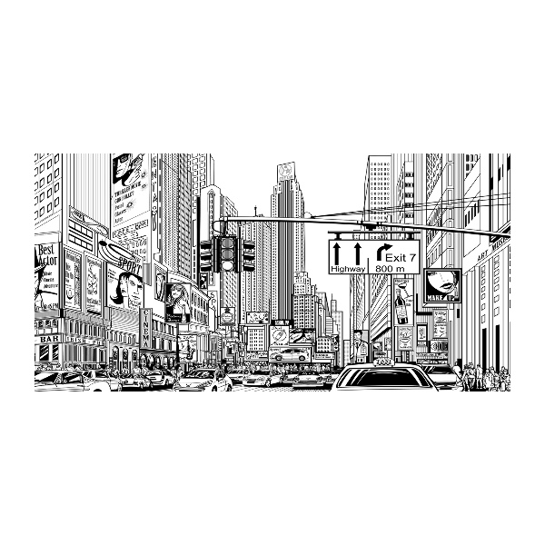Plexiglas foto Straten van New York