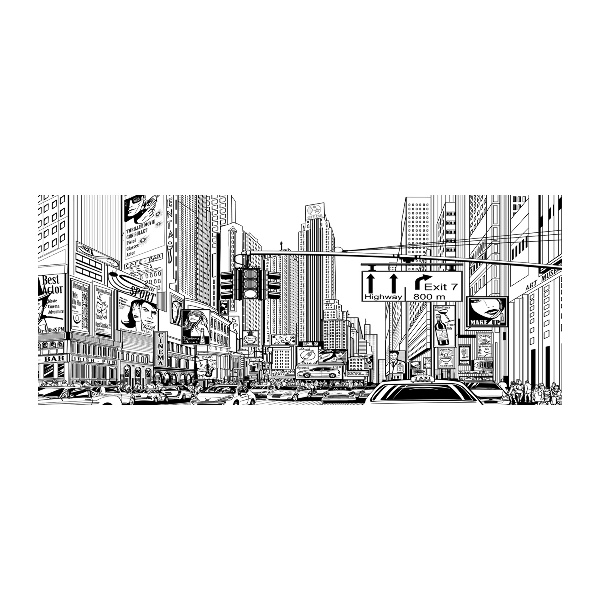Plexiglas foto Straten van New York
