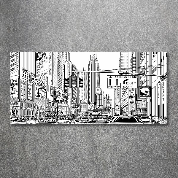 Plexiglas foto Straten van New York