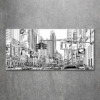 Plexiglas foto Straten van New York