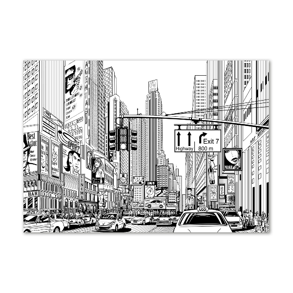 Plexiglas foto Straten van New York
