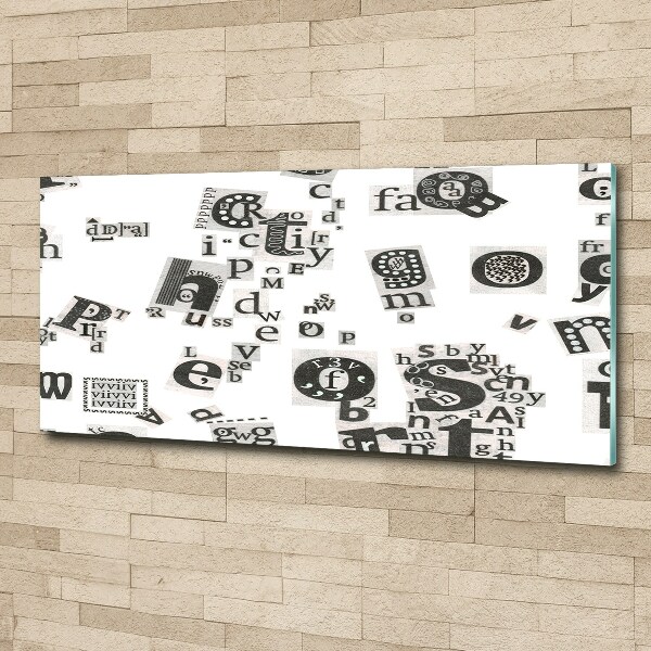 Foto plexiglas Brieven uit een krant