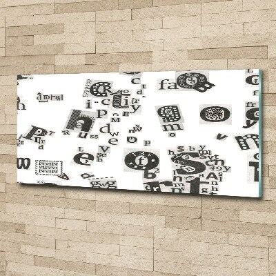 Foto plexiglas Brieven uit een krant