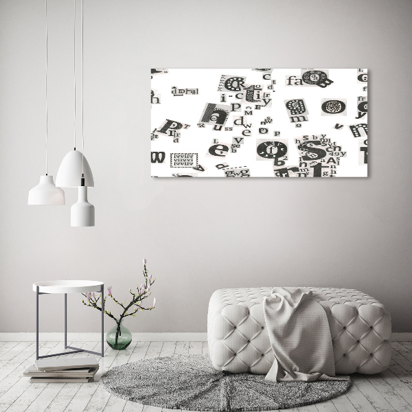 Foto plexiglas Brieven uit een krant