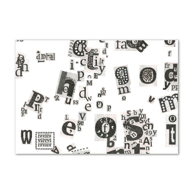 Foto plexiglas Brieven uit een krant