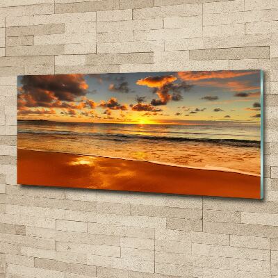 Foto in plexiglas Zonsondergangstrand