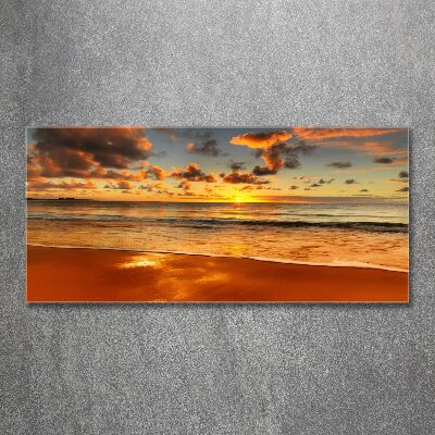 Foto in plexiglas Zonsondergangstrand