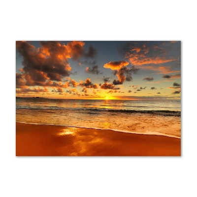 Foto in plexiglas Zonsondergangstrand