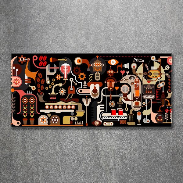 Foto in plexiglas Koffieproductie