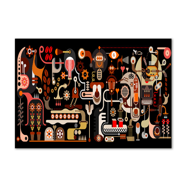 Foto in plexiglas Koffieproductie