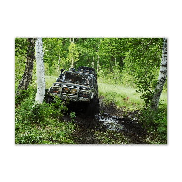 Plexiglas schilderij Jeep in het bos